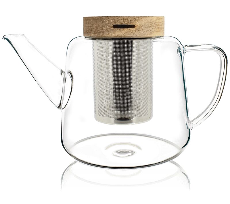 KUSMI TEA Théière en verre 1L avec filtre en inox - Accessoire pour le thé - Kusmi Tea