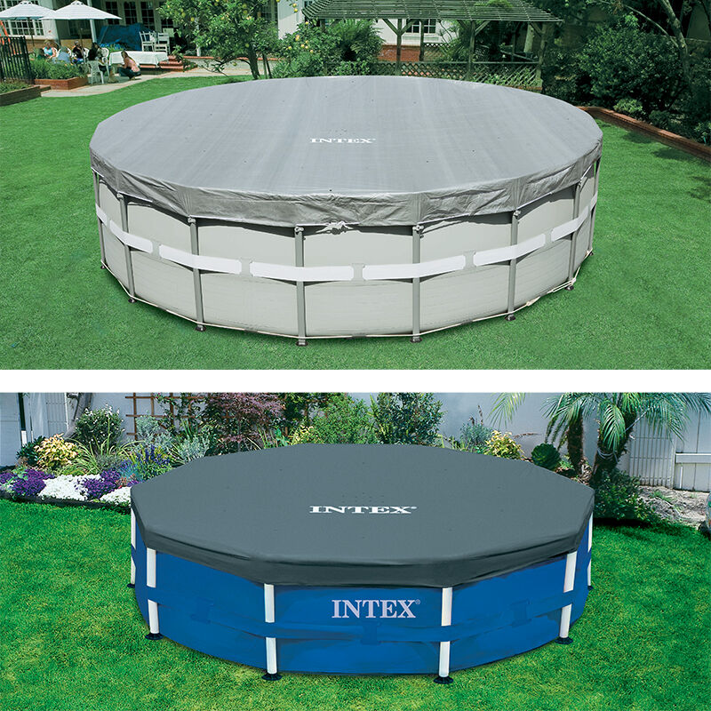 Intex Bâche de protection pour piscine Intex tubulaire ronde Modèle - Piscine diamètre 3,05m