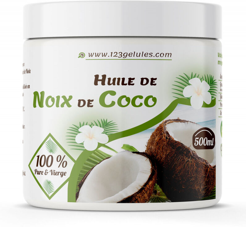 123gelules Huile de Coco - 500 ml