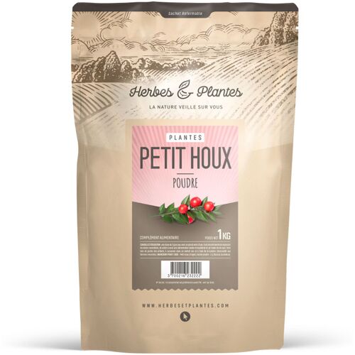 Herbes et Plantes Petit Houx Fragon - 1 Kg de poudre