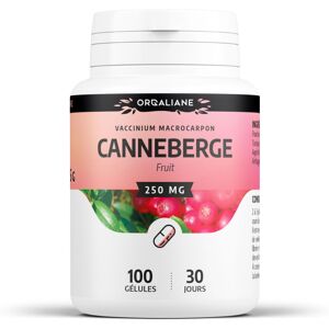 Orgaliane Canneberge 250 mg Gelules