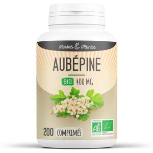 Herbes et Plantes Aubepine Bio - 400 mg - 200 comprimes