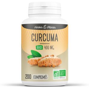 Herbes et Plantes Curcuma Bio - 400 mg - 200 comprimes