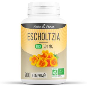 Herbes et Plantes Escholtzia Bio - 300 mg - 200 comprimes