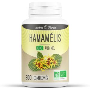 Herbes et Plantes Hamamelis Bio - 400 mg - 200 comprimes