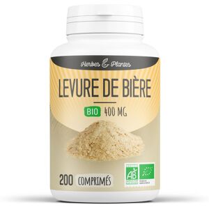 Herbes et Plantes Levure de biere Bio - 400 mg - 200 comprimes