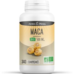 Herbes et Plantes Maca Bio - 500 mg - 340 comprimes