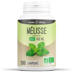 Herbes et Plantes Melisse Bio - 400 mg - 200 comprimes