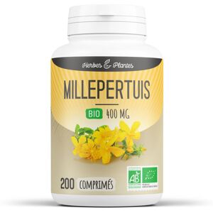 Herbes et Plantes Millepertuis Bio - 400 mg - 200 comprimes