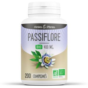 Herbes et Plantes Passiflore Bio - 400 mg - 200 comprimes