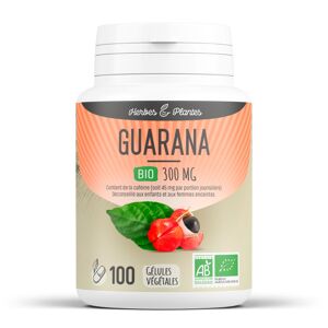 Herbes et Plantes Guarana Bio - 300 mg - Gelules vegetales