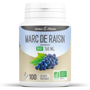 Herbes et Plantes Marc de raisin Bio 360 mg Gelules vegetales