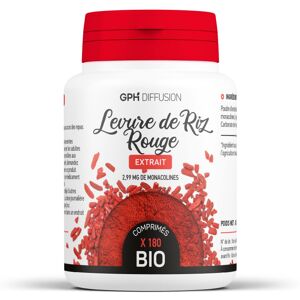 GPH Diffusion Levure de Riz Rouge Bio 180 comprimes