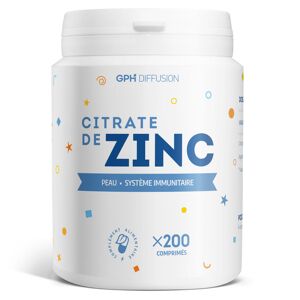 GPH Diffusion Citrate de Zinc - 15 mg - 200 comprimés