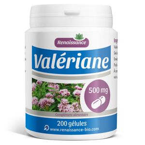 Renaissance Bio Valériane - 500 mg - 200 gélules - Publicité