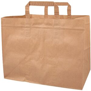 Sacs cabas en papier kraft brun (80g/m²) 32x16x35 cm x 250 Firplast