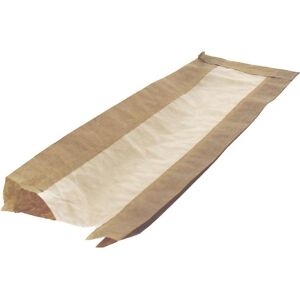 Firplast Sac sand. kraft brun avec fenêtre en cellulose 10 cm + 4 cm sur L36 cm(x1000) Firplast