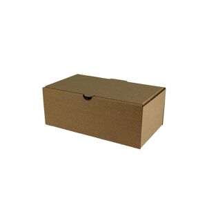 Boîte Nuggets Kraft Brun Micro Cannele TAKE AWAY 21cm X 21 cm hauteur 8 cm x 100 Firplast