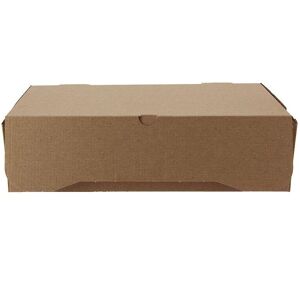 Firplast Boîte carton Kraft brun micro cannelee TAKE AWAY 300mm x 160mm x 80mm (x100) Firplast