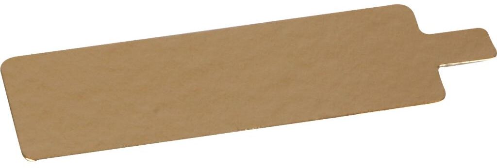 Rectangle avec languette or 130x 45mm (x200) Firplast