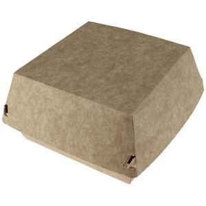 Firplast Boite hamburger take away en carton kraft brun - 136X134X90 (X350) carton + PE Firplast