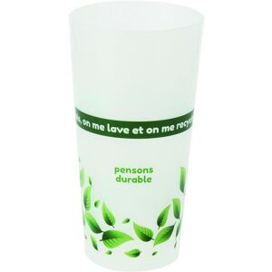 GOB PP REUTILISABLE 60CL IMPR VISUEL VISION VERTE (x250) Firplast