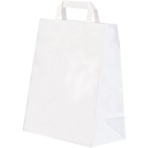 Sac cabas kraft blanc 70g/ma¤ 220mm x 100mm x 280mm (x250) Firplast