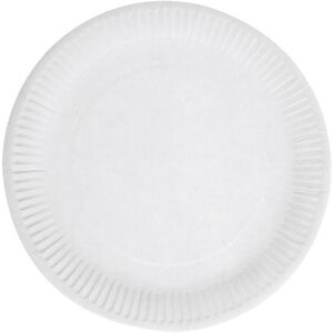 Assiette en carton blanche Ø 23 cm x 1000 Firplast