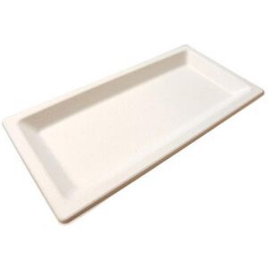 Assiette Pulpy Liny blanche 13x26 cm x 300 Firplast