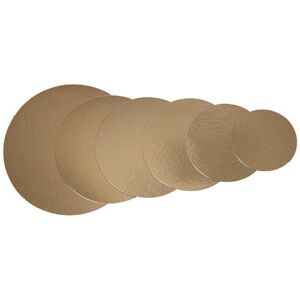 Firplast Rond en carton couleur or Ø 30 cm x 100 Firplast