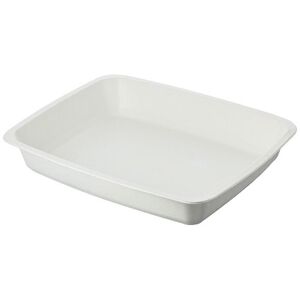 Firplast Barquette blanche GN en pulpe de canne à sucre 1/2 h52 x240 Firplast