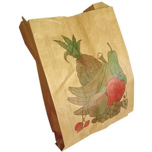 Sac à fruits 1 kg kraft brun décoré 33g/m² 140mm