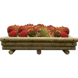 EUR Jardiniere rectangulaire Rondin