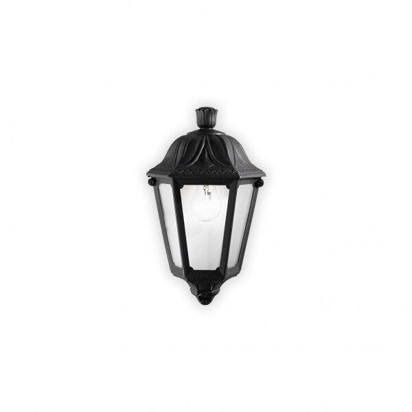 Ideal Lux Anna AP1 Small - Lampe classique de mur pour l'extérieur - Noir - Ideal Lux