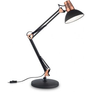 WALLY TL1 - Lampe de bureau - Noir/Cuivre - Ideal Lux