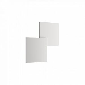 Puzzle Double Square LED AP PL - Blanc opaque - Lodes