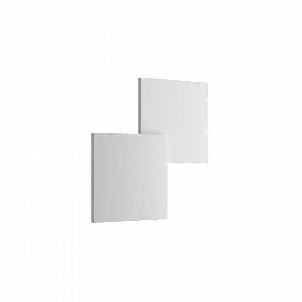 Puzzle Double Square LED AP PL - Blanc opaque - Lodes