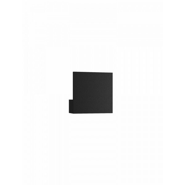 Puzzle Single Square LED AP PL - Noir mat - Lodes
