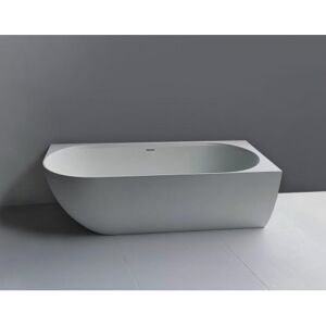 Swiss Aqua Technologies Nelly Baignoire droite Autoportante orientation droite 175x82 cm en marbre coulé, Blanc (NEL1700P) - Publicité