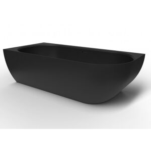 Swiss Aqua Technologies Nelly Baignoire droite Autoportante orientation gauche 175 x 82 cm en marbre coulé, Noir (SATNEL1700LC) - Publicité