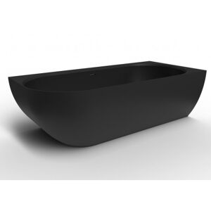 Swiss Aqua Technologies Nelly Baignoire droite Autoportante orientation droite 175 x 82 cm en marbre coulé, Noir (SATNEL1700PC) - Publicité