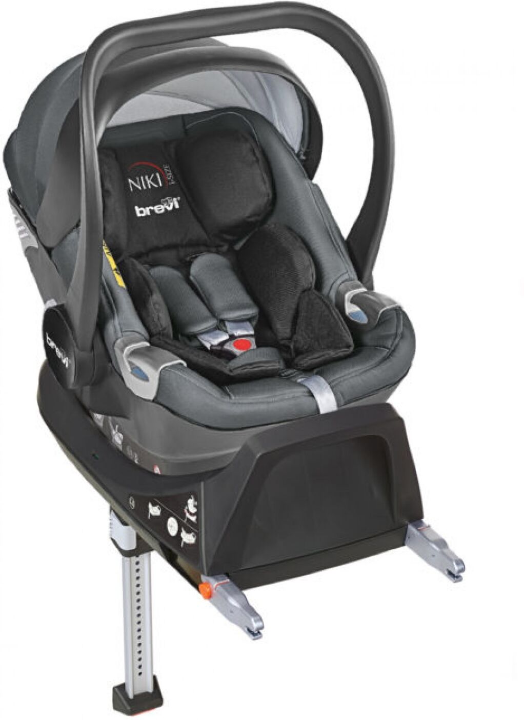 Brevi Niki I-size Siège Isofix Voiture Noir Brevi Niki I-size Siège Isofix Voiture Noir