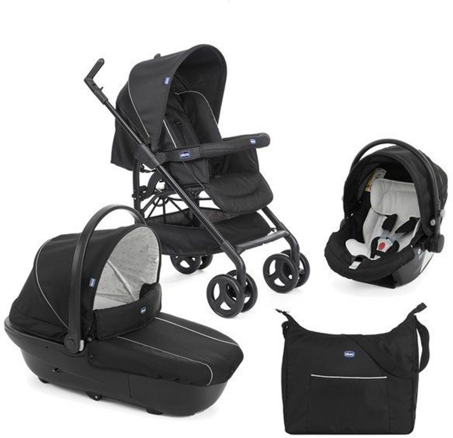 Chicco Trio Chicco Sprint Black Night + voiture en kit Chicco Trio Chicco Sprint Black Night + voiture en kit