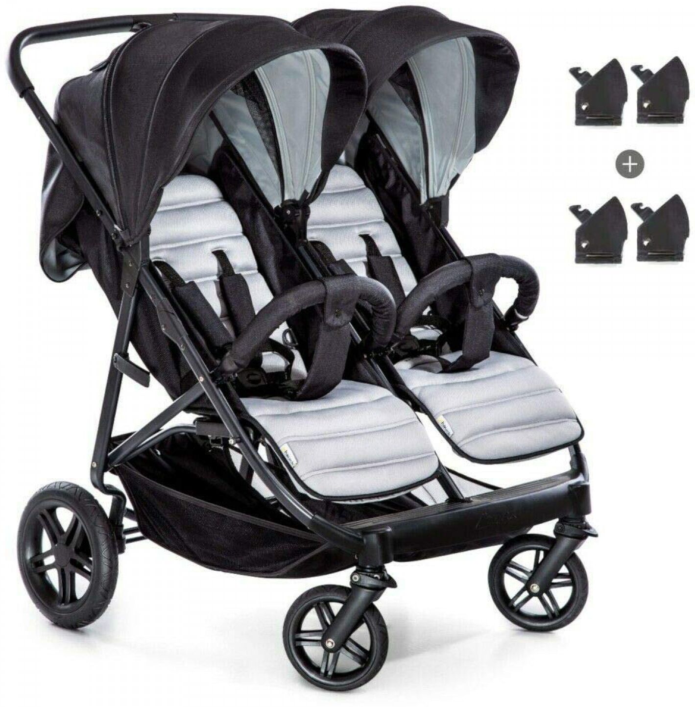 HAUCK Poussette Shopper Rapid 3R Duo - Silver Charcoal HAUCK Poussette Shopper Rapid 3R Duo - Silver Charcoal