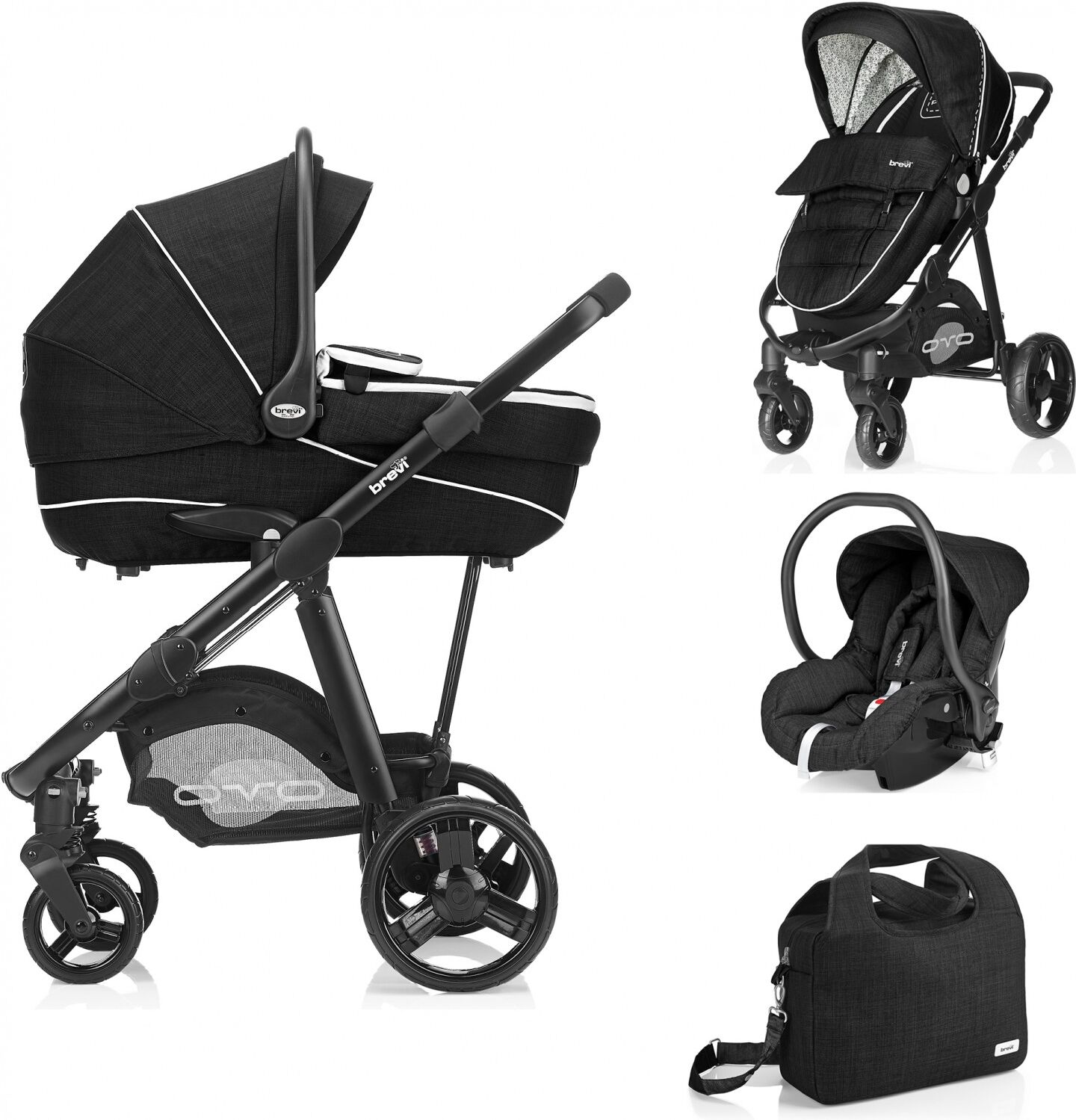 Brevi Trio OVO Premium 258 Black Brevi Trio OVO Premium 258 Black