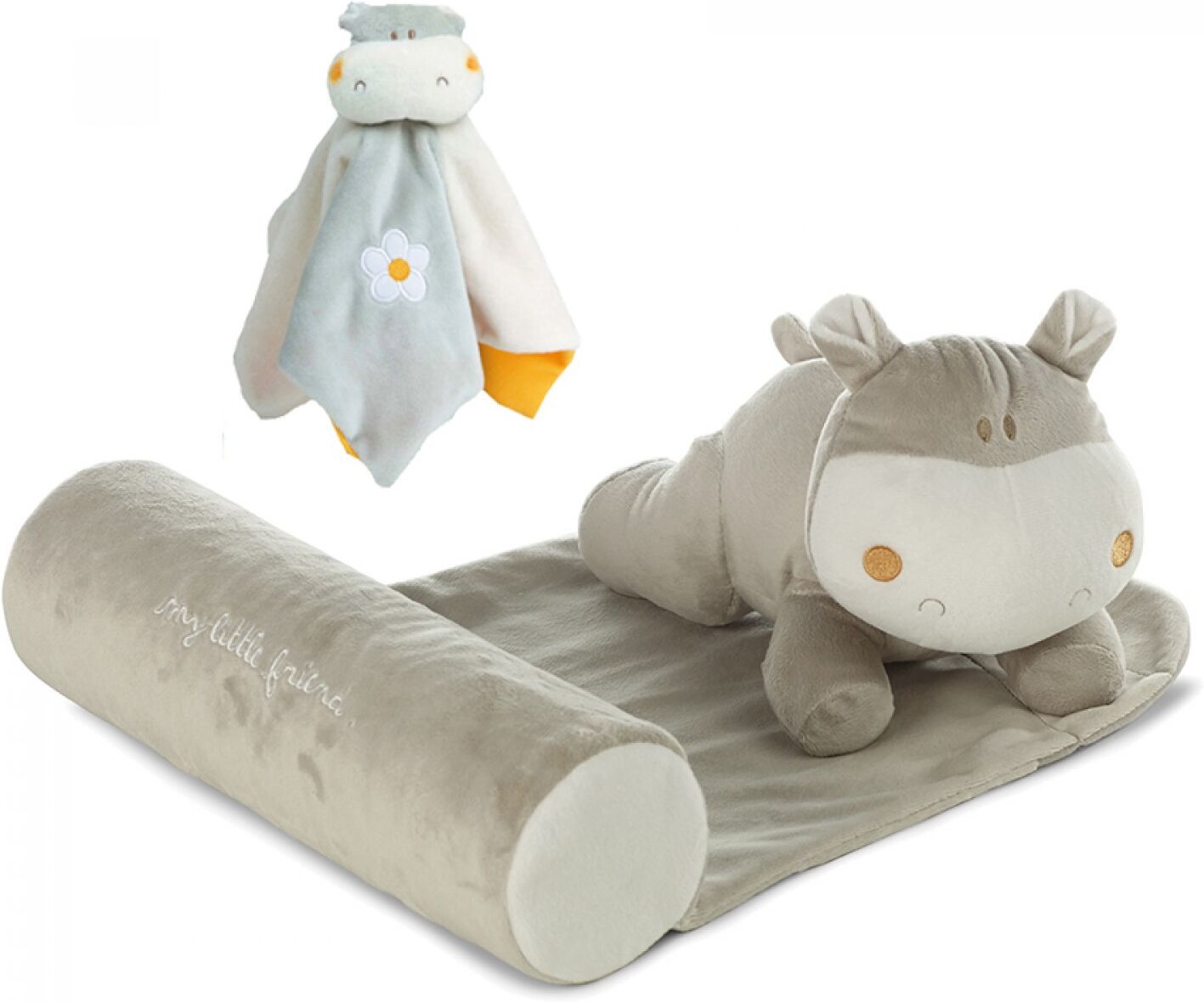 Jané Coussin anti-asphyxie Hippo Musicale Jane Grey + DouDou Jané Coussin anti-asphyxie Hippo Musicale Jane Grey + DouDou