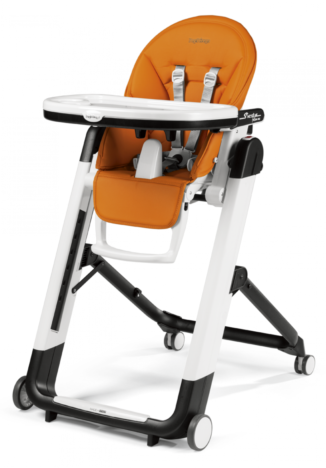 Peg Perego Chaise Haute Siesta Follow Me Orange Peg Perego Chaise Haute Siesta Follow Me Orange