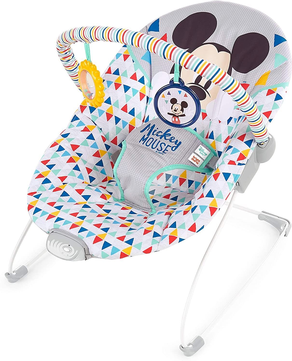 Bright Starts DISNEY BABY Mickey Transat avec siege vibrant Happy Triangles Bright Starts DISNEY BABY Mickey Transat avec siege vibrant Happy Triangles