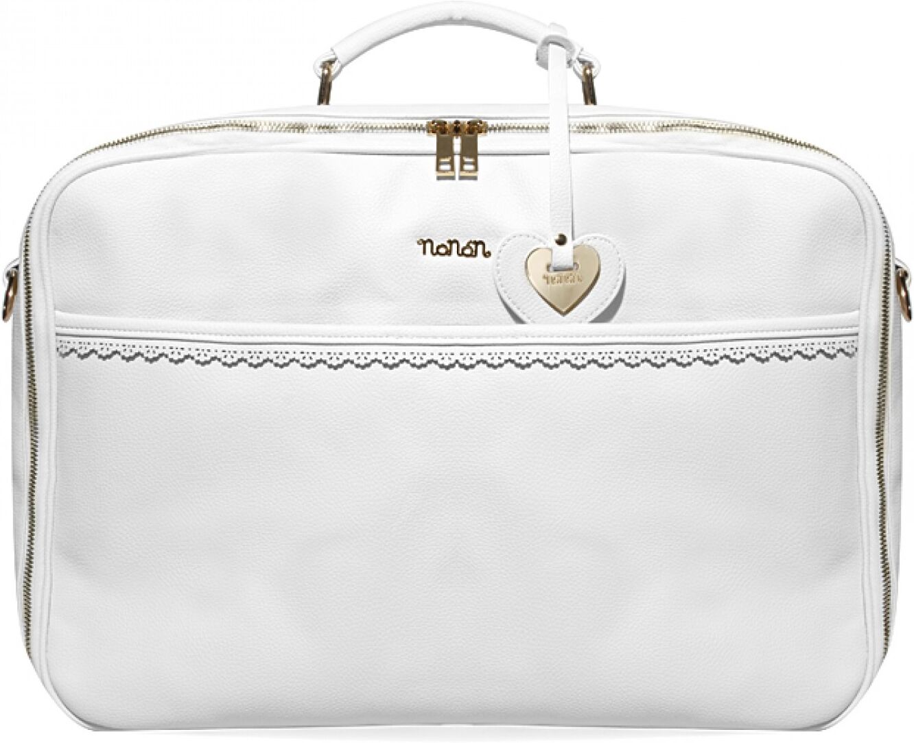 Nanan Mother Bag Nanan Faux Cuir Blanc Nanan Mother Bag Nanan Faux Cuir Blanc