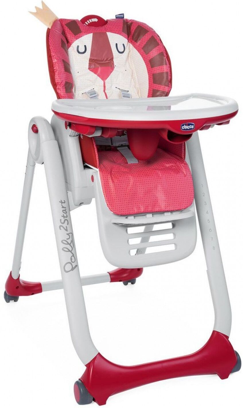 Chicco Chaise haute Lion Chicco Polly 2 Start Chicco Chaise haute Lion Chicco Polly 2 Start